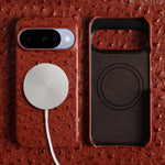 Ostrich Embossed Magnetic Case for Google Pixel 9 Series