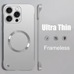 Ultra-Thin Frameless Matte MagSafe Case for iPhone 15 Series