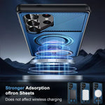 Armor Shockproof Magnetic Case with Stand Bracket for Samsung Galaxy S25 Series