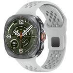 Perforated Silicone Sport Band with Quick-Release Connector for Samsung Galaxy Watch Ultra 2