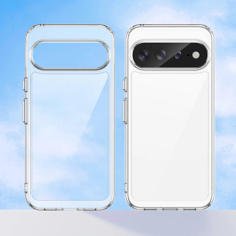 Clear PC Case with Soft TPU Edges for Google Pixel 11 Series