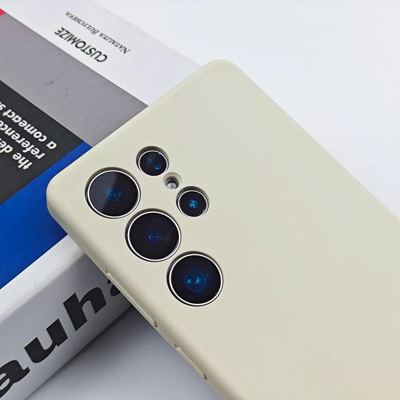 Protective Matte Liquid Silicone Case for Samsung Galaxy S25 Series