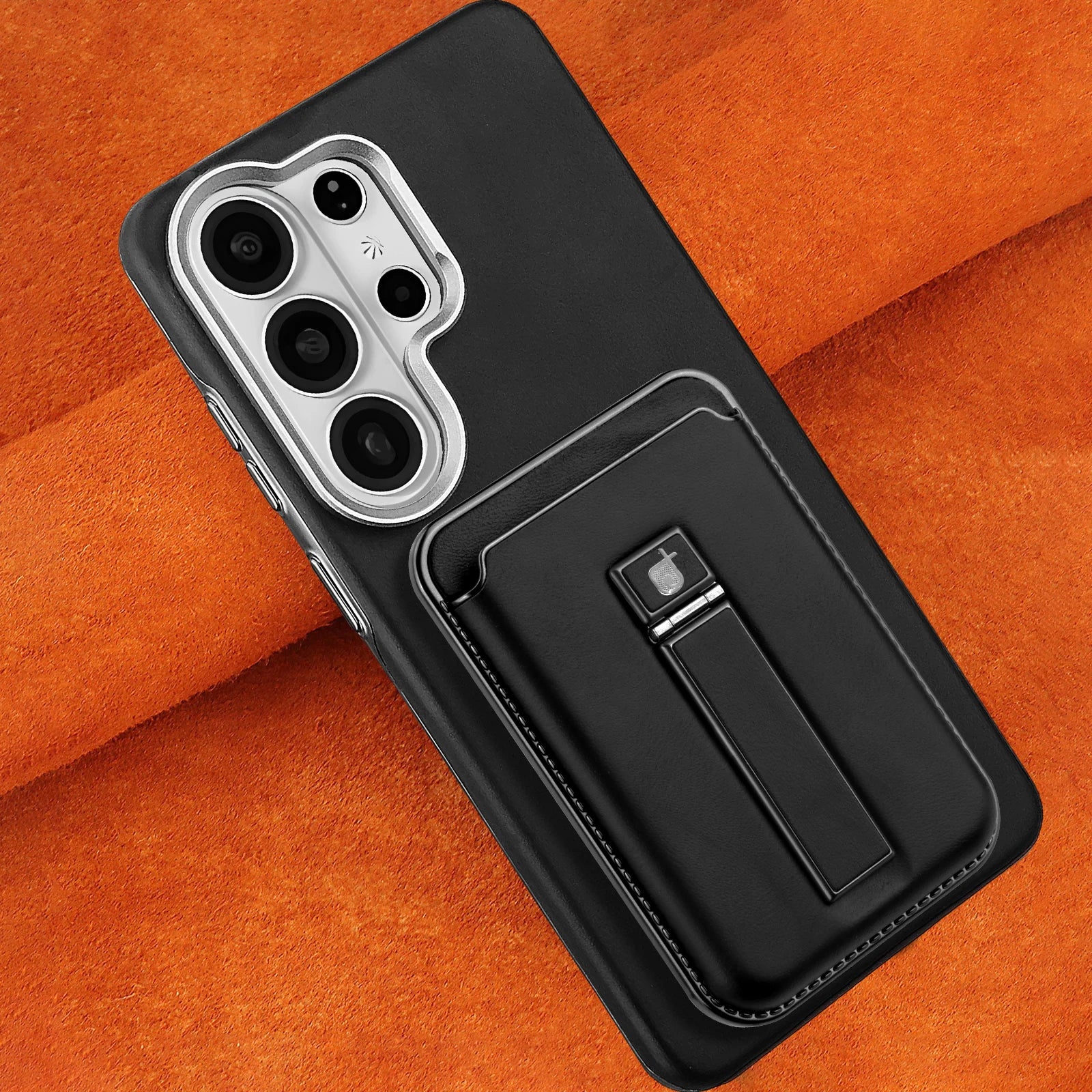 Premium Magnetic Leather Case for Samsung Galaxy S26 Series with Removable Card Holder