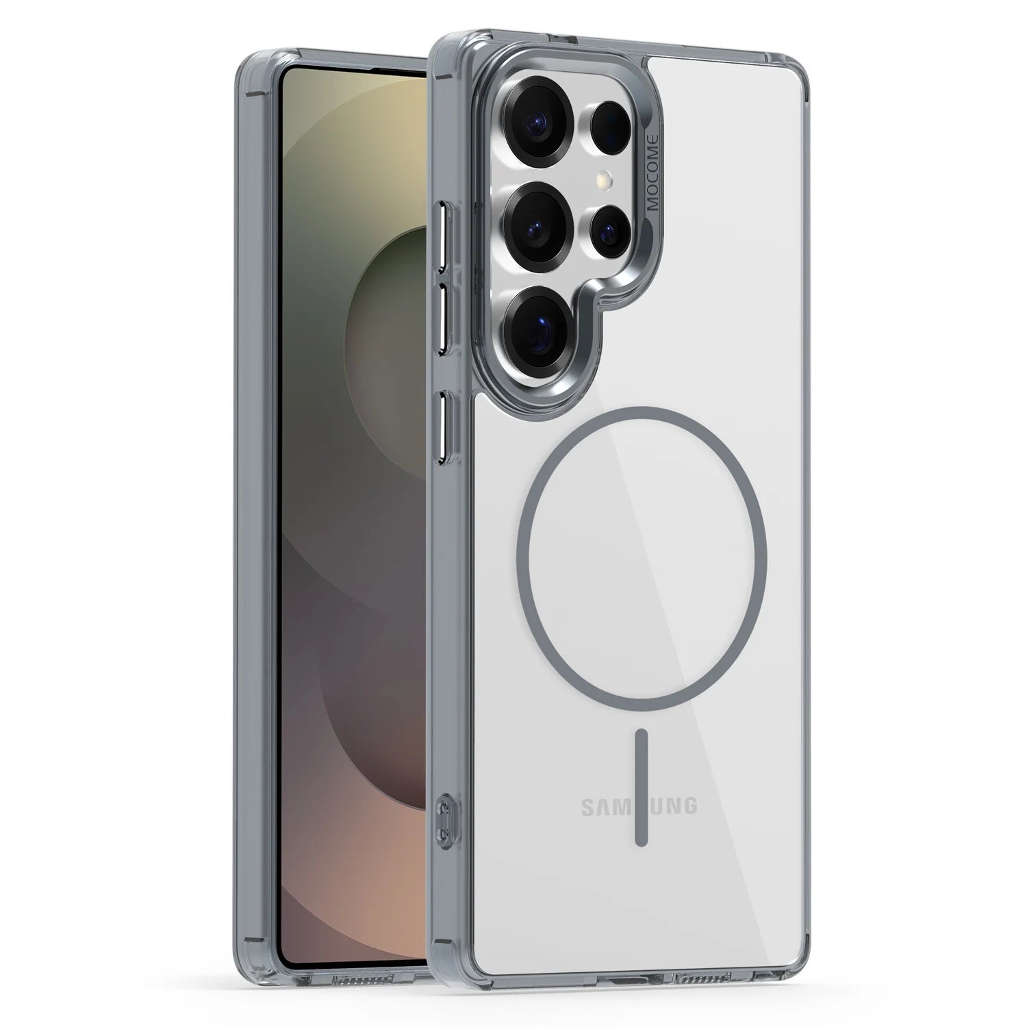 Luxury Magnetic Clear Case with Metal Camera Frame for Samsung Galaxy S25 Series