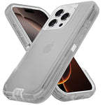 iPhone 16 Series Hard PC + TPU Transparent Armor Shockproof Defender Case