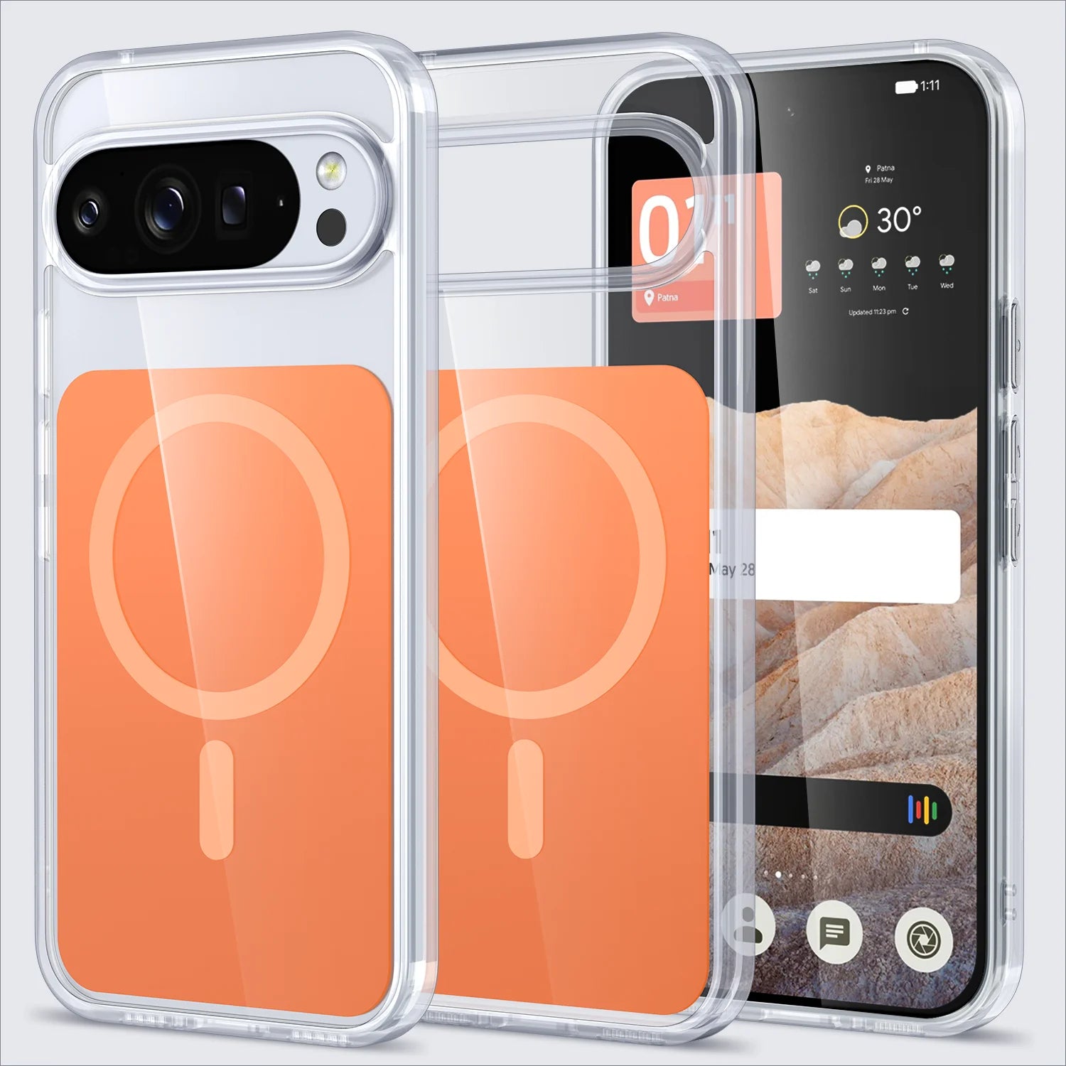 Luxury Transparent Magnetic Case for Google Pixel 10 Series