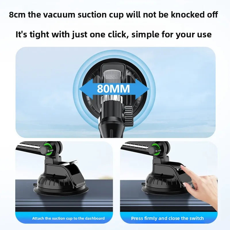 Extending Arm Suction Cup Phone Holder for Car and Truck