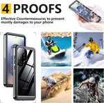 IP68 Waterproof Shockproof Case with Airbag Corners for Samsung Galaxy S24 Series