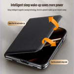 Leather Flip Case with Automatic Magnetic Closure for iPhone Duo