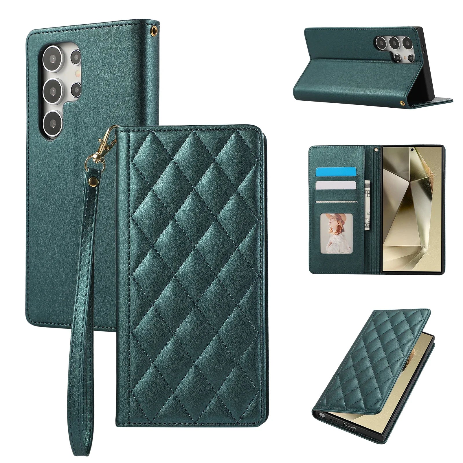Protective Leather Wallet Case for Samsung Galaxy S24 Series