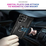 Heavy-Duty Shockproof Magnetic Armor Case for Samsung Galaxy S24 Series