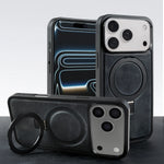 Premium Leather MagSafe Case with Built-In Stand and for iPhone 17 Series