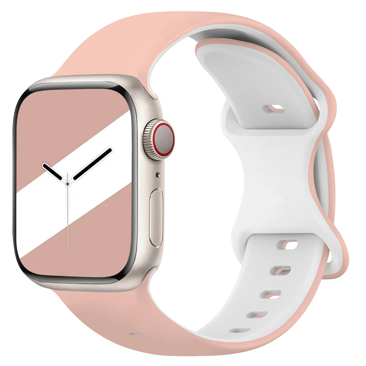 Two-Tone Silicone Strap for Apple Watch