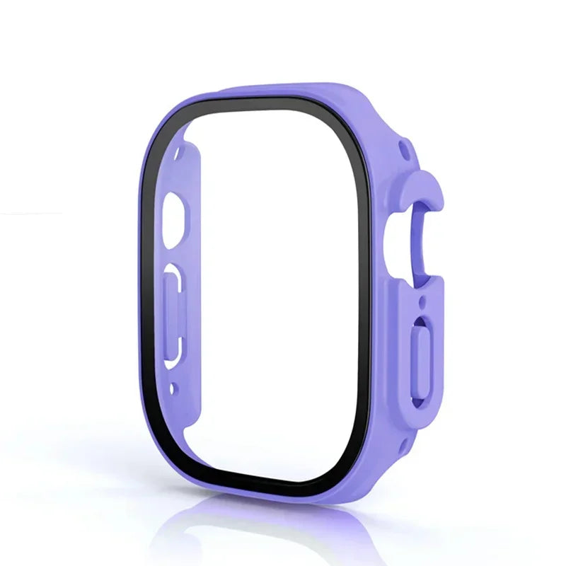 Tempered Glass Screen Protector + PC Bumper Case for Apple Watch Ultra