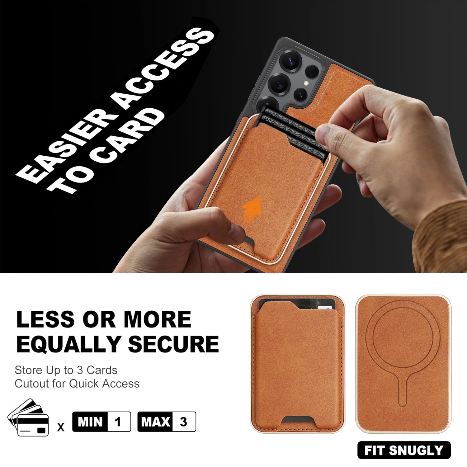 2-in-1 Magnetic Detachable Wallet Case for Samsung Galaxy S24 Series