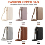 Crossbody Leather Wallet Phone Case with Card Holder for iPhone 16 Series
