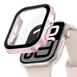 Protective Bumper Case with Built-in Tempered Glass for Apple Watch