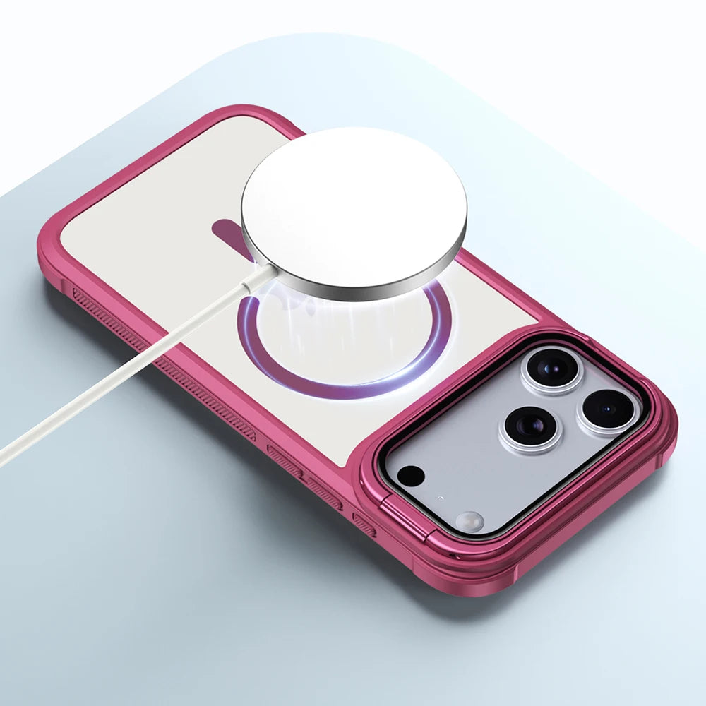 Premium MagSafe Case with Glass Camera Lens Protection for iPhone 17 Series