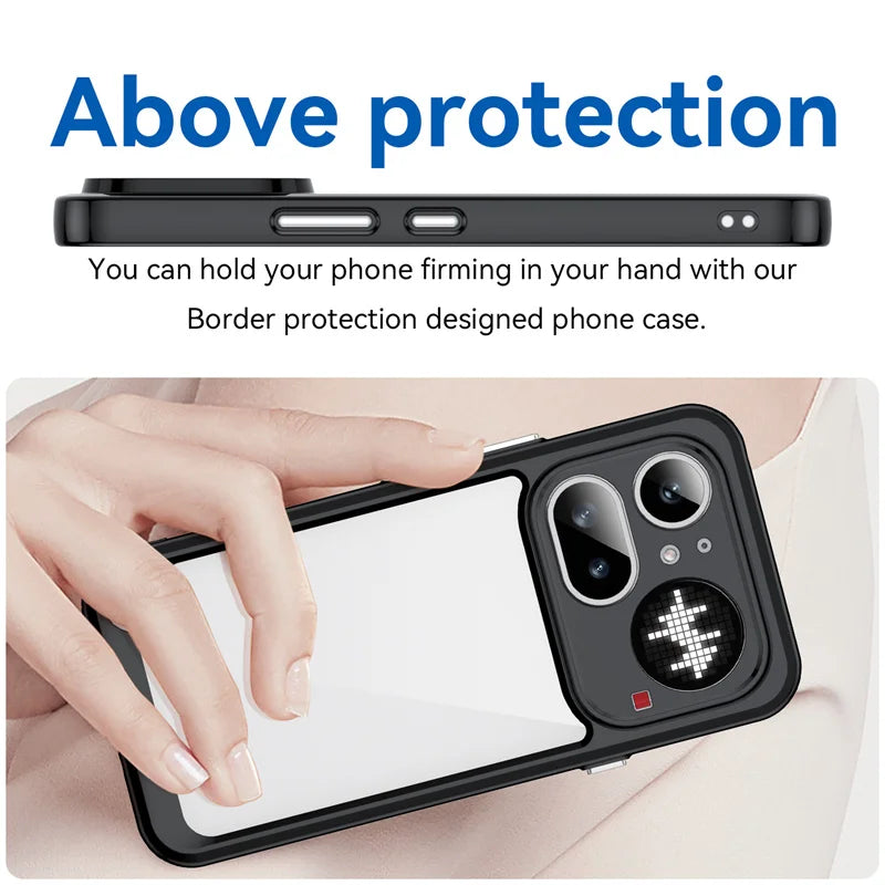 Transparent Colorful TPU Protective Cover for Nothing Phone 4a / 4a Pro