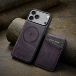 2-in-1 Detachable Magsafe Leather Wallet Case for iPhone 17 Series