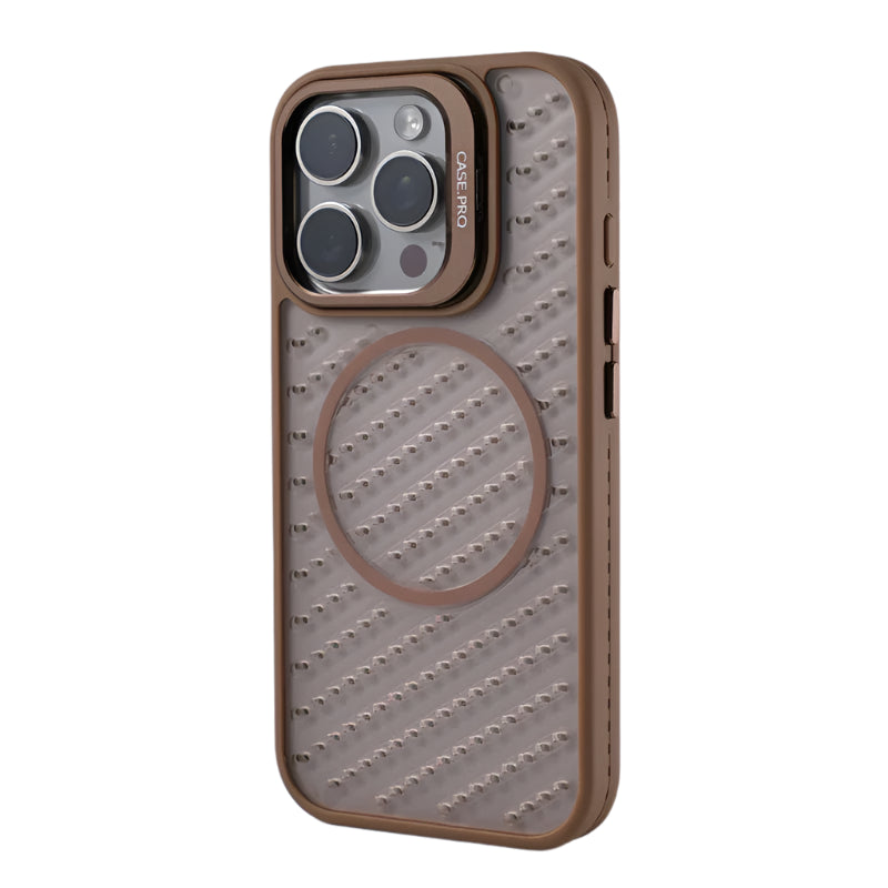 Translucent Mesh Cooling MagSafe Case for iPhone 15 Series