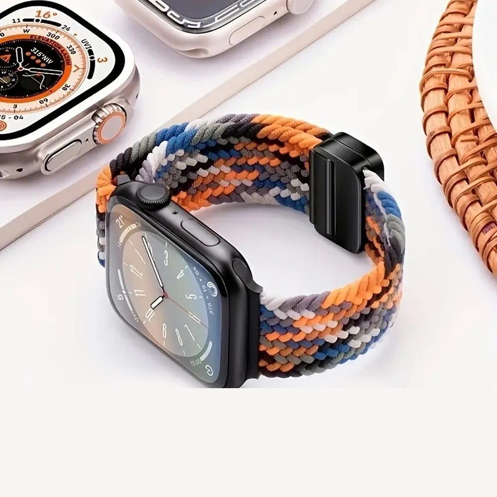 Premium Nylon Braided Strap for Apple Watch