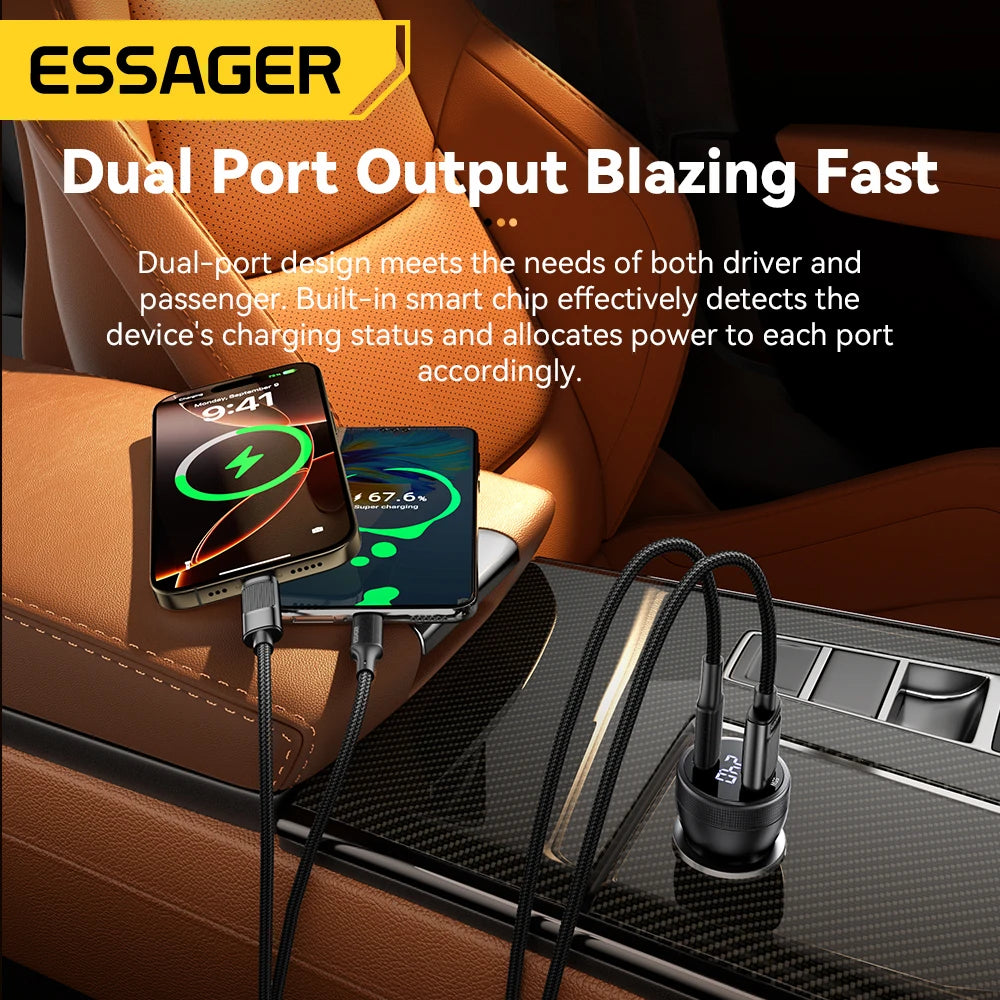 Essager 100W USB-C Car Charger