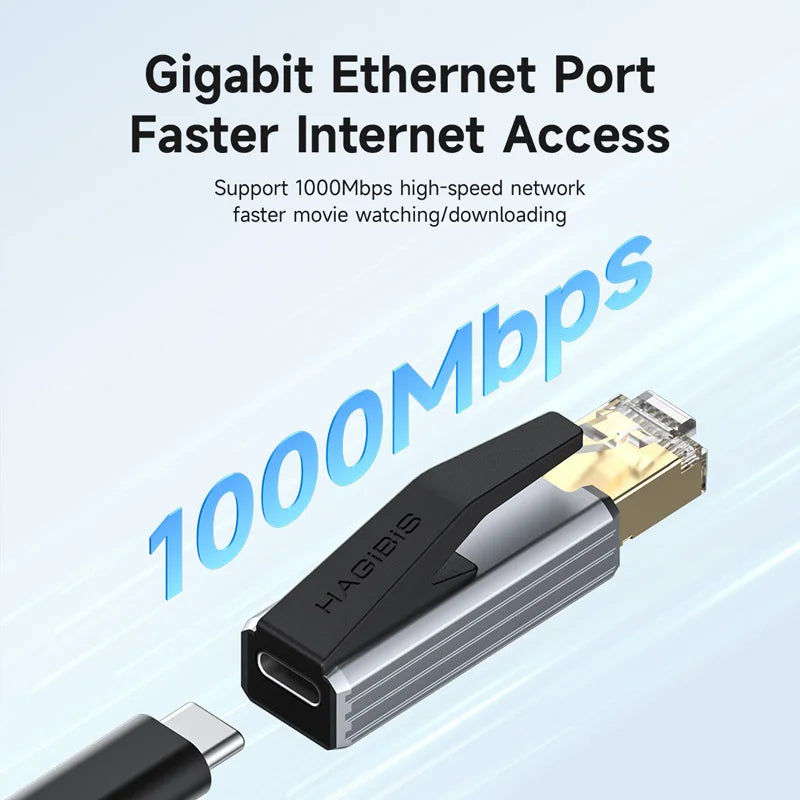 Hagibis USB-C Gigabit Ethernet Adapter