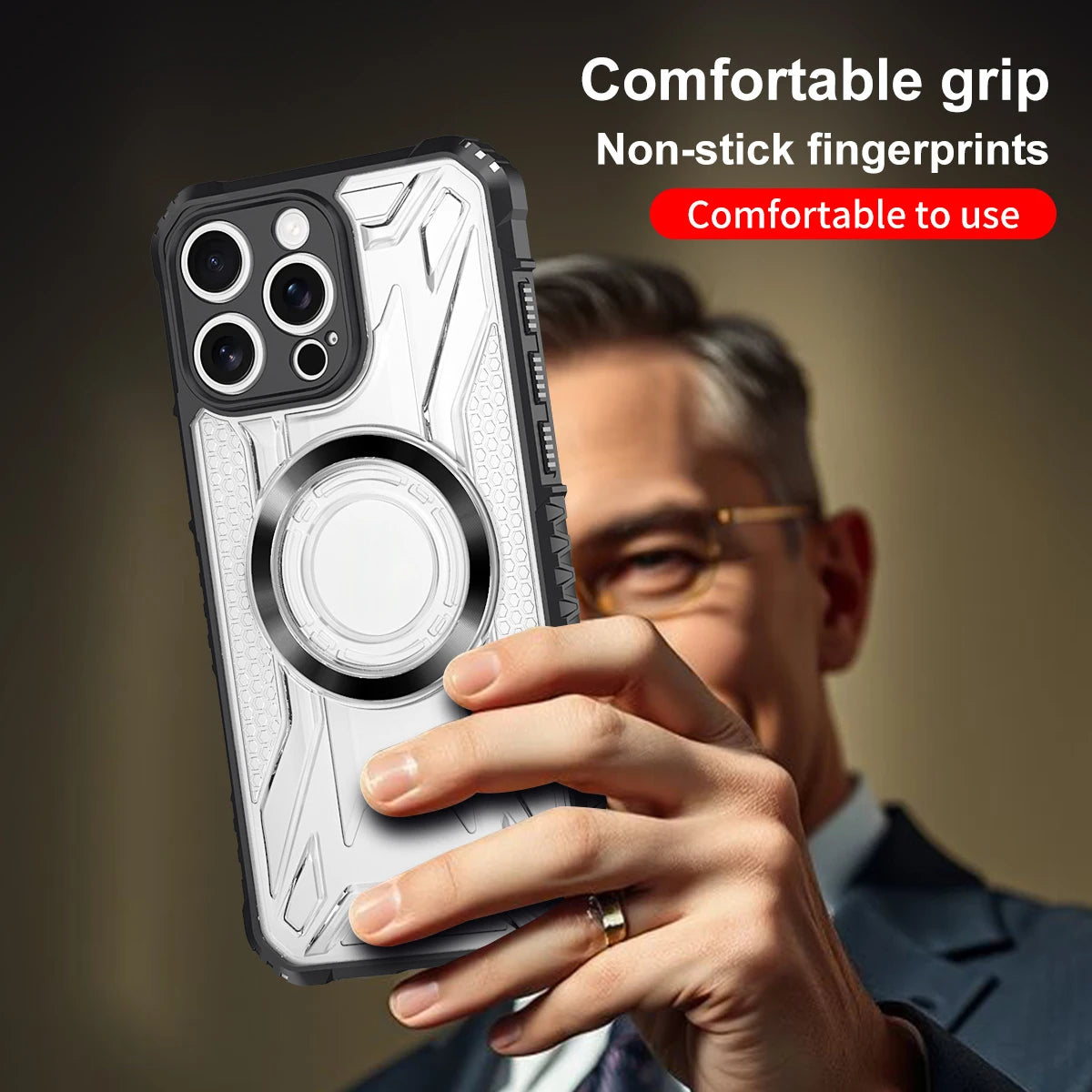 Hybrid Armor Clear MagSafe Case for iPhone 17 Series