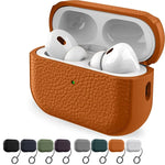 Pebbled Texture Universal AirPods Case with Detachable Keychain Strap for AirPods 3