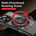 Military Grade Shockproof Armor MagSafe Case with 360° Ring Stand for iPhone 16 Series