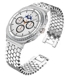 Luxury Hexagonal Link Jewelry Strap for Samsung Galaxy Watch 8 & 8 Classic