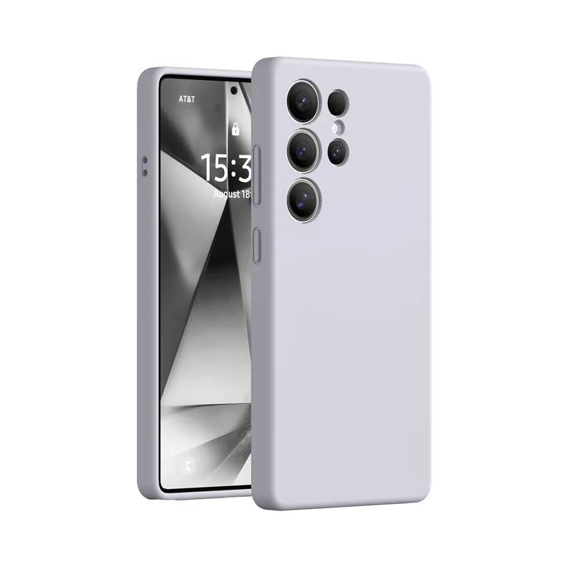 Protective Matte Liquid Silicone Case for Samsung Galaxy S25 Series