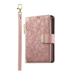Fashion Leather Wallet Case with Zipper Pocket and Strap for Samsung Galaxy Z Fold 8