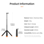 TELESIN Underwater Buoyancy Selfie Stick & Extendable Tripod for Action Cameras