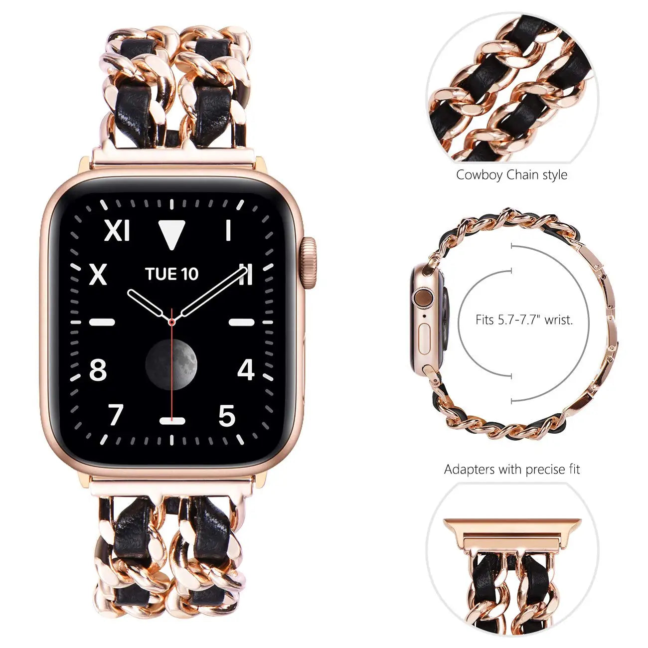 Fashion Cuban Link Band for Apple Watch