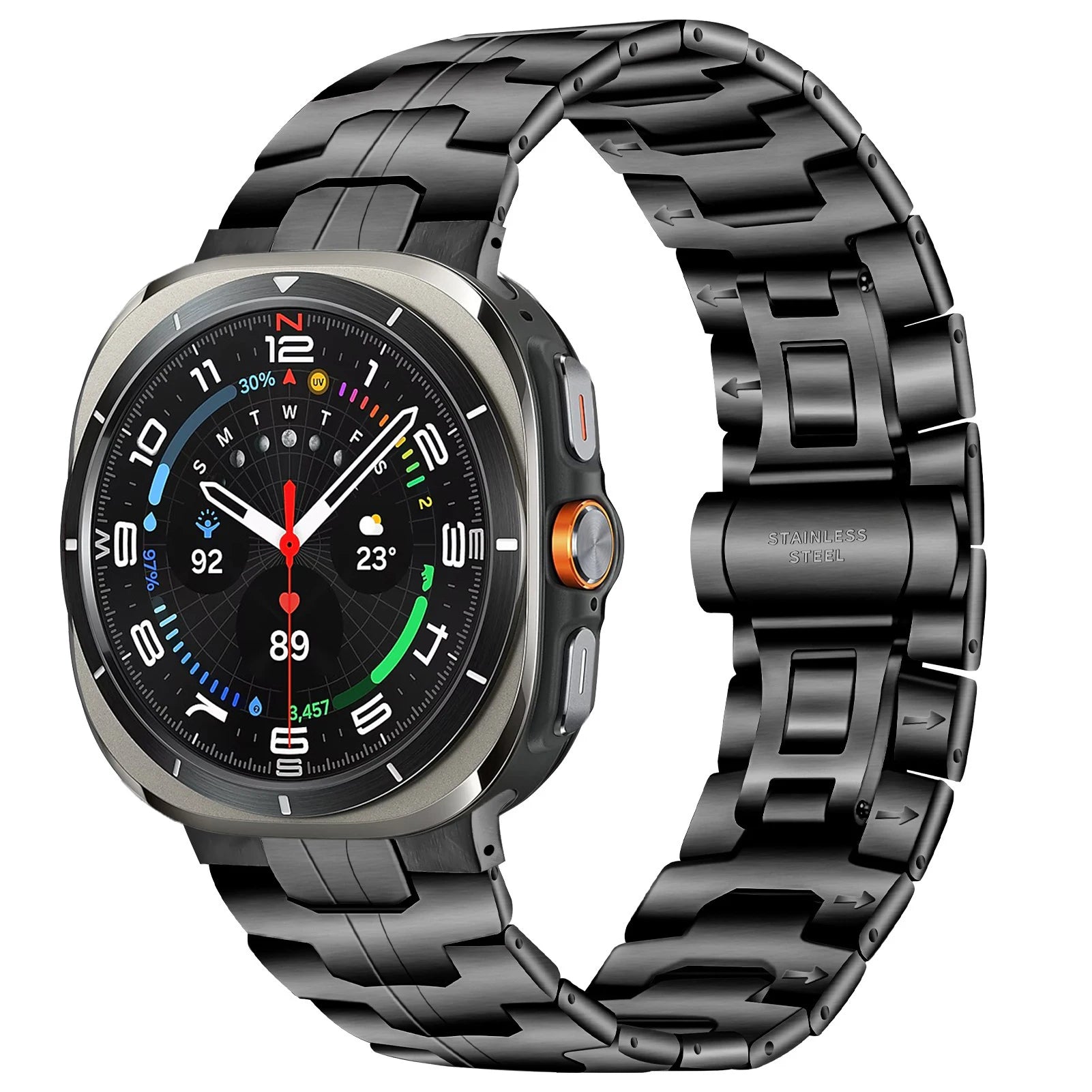 No Gaps Stainless Steel Bracelet for Samsung Galaxy Watch Ultra