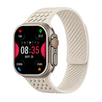 Perforated Silicone Band with Magnetic Closure for Apple Watch