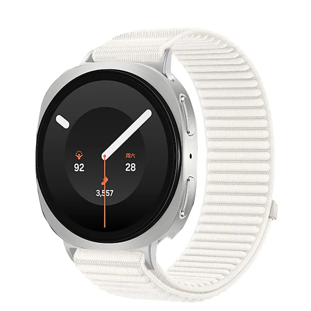 Breathable Braided Nylon Watch Band with Velcro Closure for Samsung Galaxy Watch 9