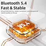 iKF Metal Over-Ear ANC Bluetooth Headphones