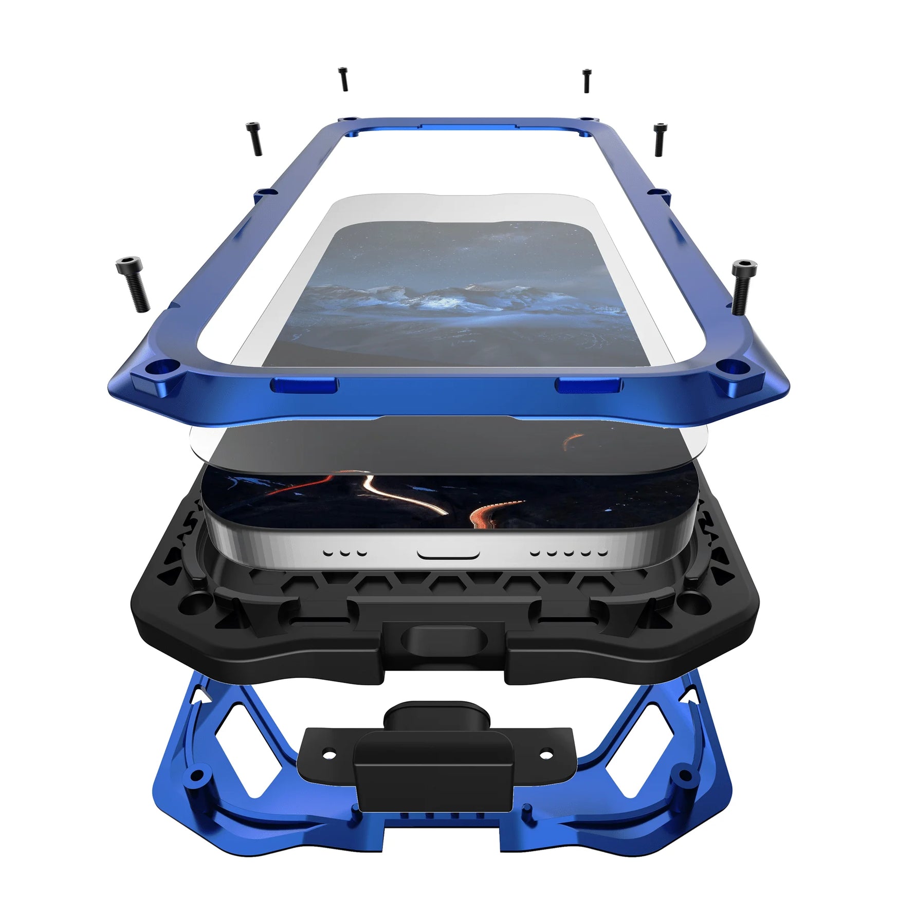 Heavy-Duty Aluminum Case with Glass and Camera Stand for Google Pixel 9 Series