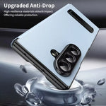 Samsung Galaxy Z Fold 7 Shockproof Leather Case with Magnetic Flip Cover