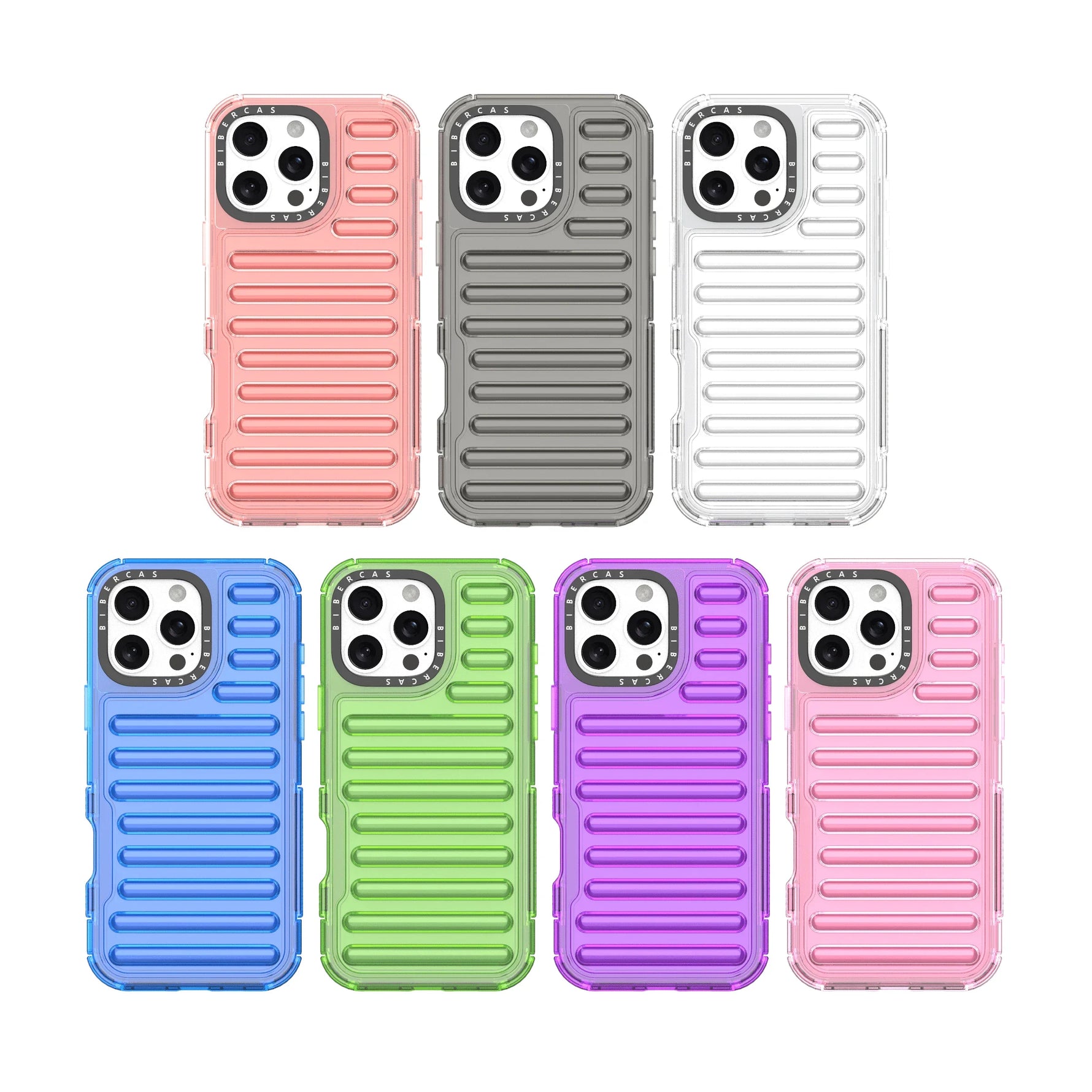 Capsule Air Cushion Transparent Shockproof Case for iPhone 15 Series