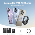 MagSafe Ring Phone Holder with 360° Rotation & Kickstand