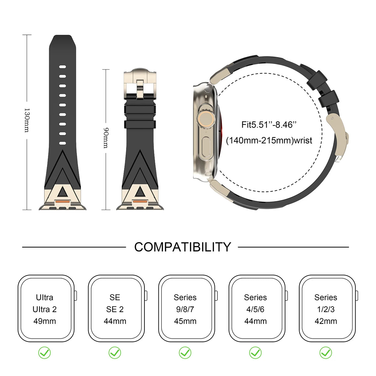 Cool Design Silicone Band for Apple Watch