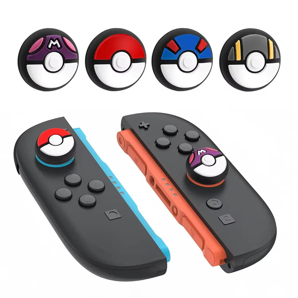 4-Pack Soft Silicone Joystick Thumb Grips for Nintendo Switch 2 Controllers