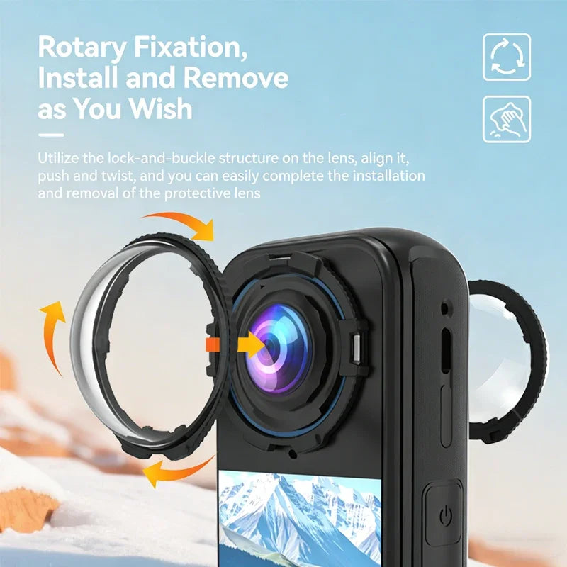 Quick-Release Lens Caps for Insta360 X4 Air