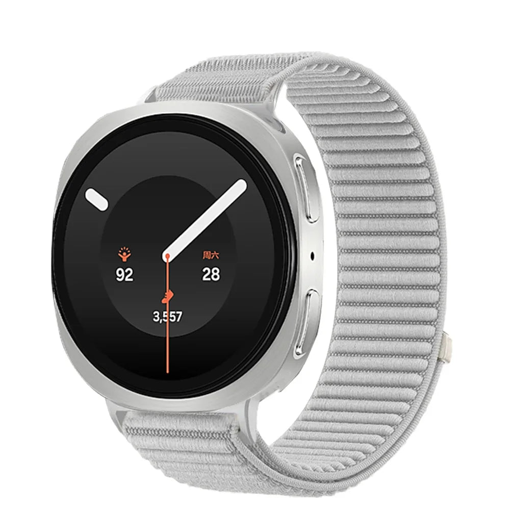 Breathable Braided Nylon Watch Band with Velcro Closure for Samsung Galaxy Watch 9