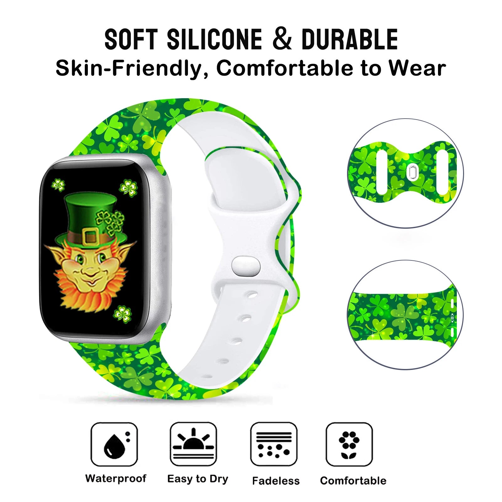 St. Patrick's Day Silicone Strap for Apple Watch