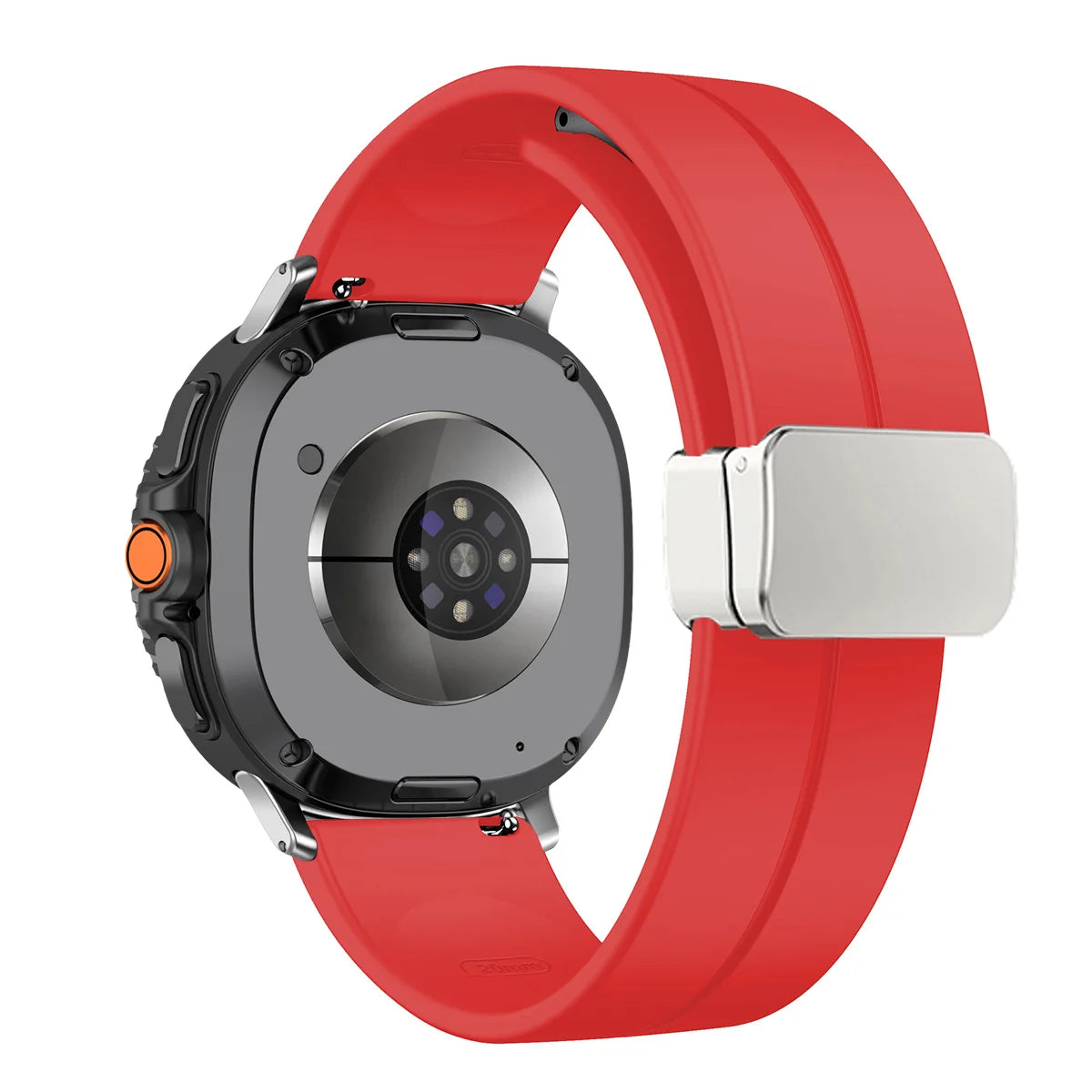 Silicone Magnetic Buckle Strap for Samsung Galaxy Watch 8 /  Galaxy Watch 8 Classic